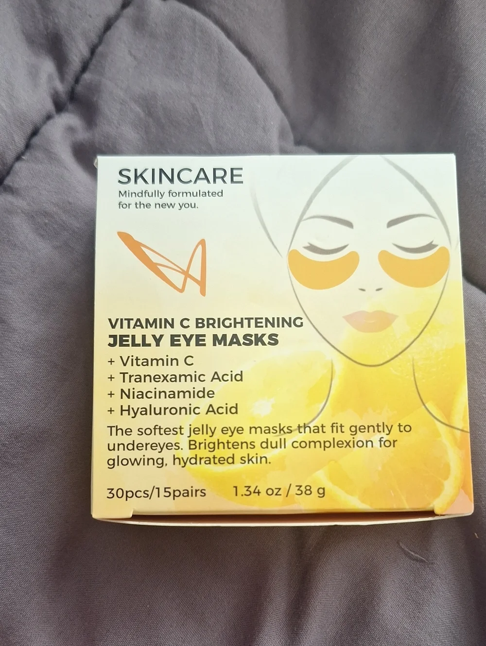Vitamin C Brightening Jelly Eye Masks - Yellow